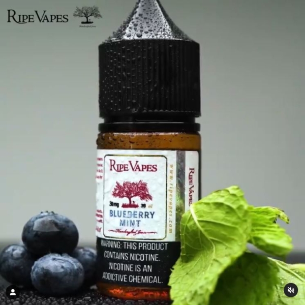سالت بلوبری نعناع رایپ ویپز RIPE VAPES BLUEBERRY MINT