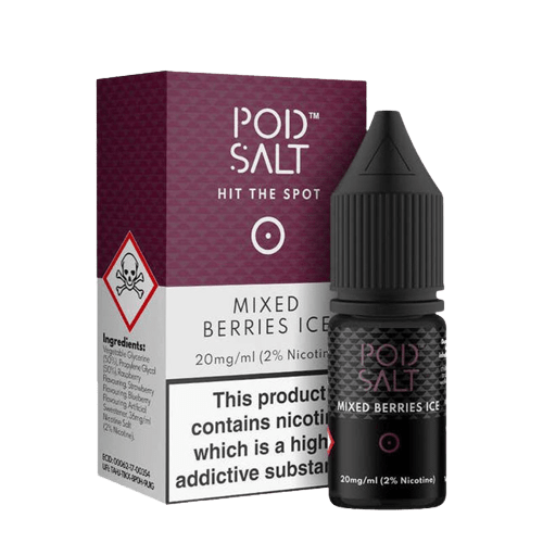 سالت بلوبری رزبری توتفرنگی شاهتوت یخ پادسالت PODSALT Mixed Berries Ice