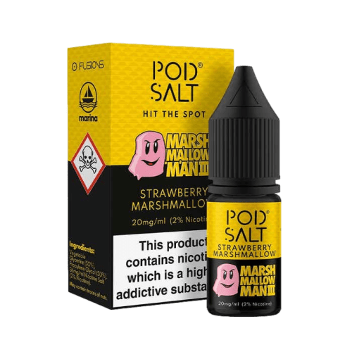سالت مارشملو توتفرنگی پادسالت PODSALT STRAWBERRY MARSHMELLOW