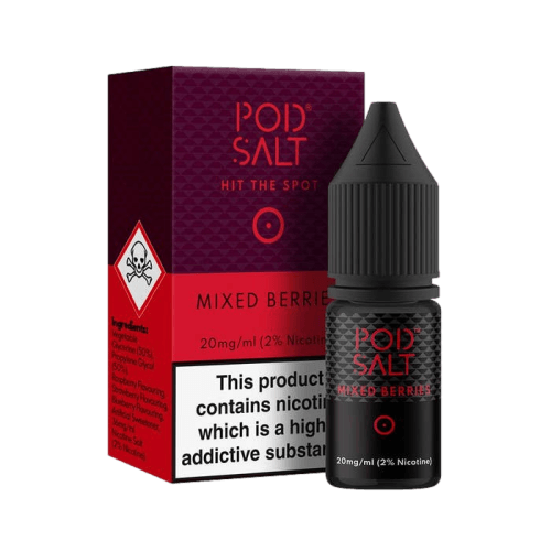 سالت بلوبری رزبری توتفرنگی شاهتوت پادسالت PODSALT Mixed Berries