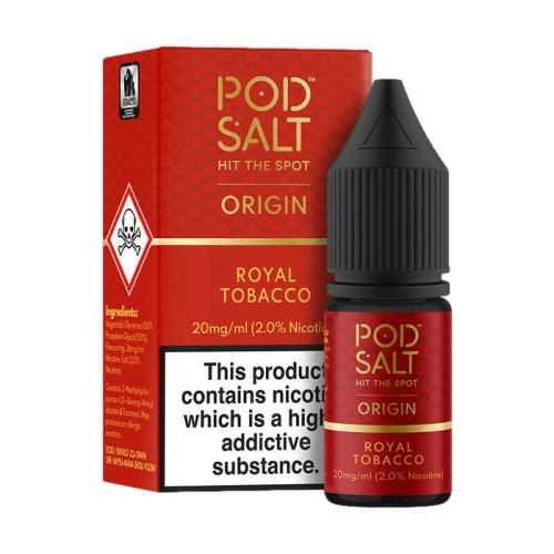 سالت تنباکو کارامل پادسالت  PODSALT ORIGIN ROYAL TOBACCO