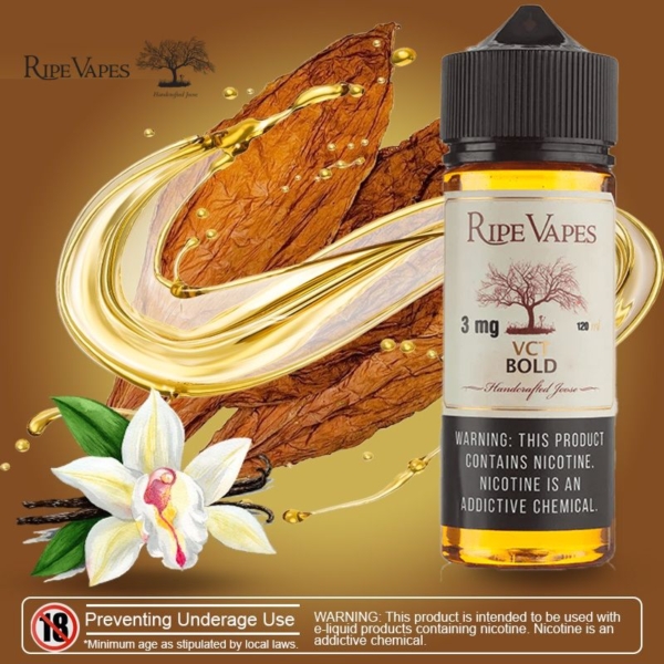 جویس تنباکو وانیل رایپ ویپز 120 میل RIPEVAPES VCT BOLD