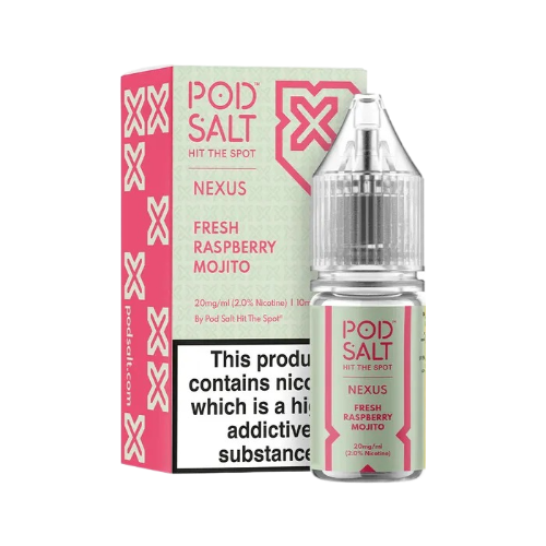 سالت پادسالت رزبری موهیتو PODSALT NEXUS FRESH RASPBERRY MOJITO
