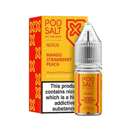 سالت پادسالت انبه توتفرنگی هلو PODSALT NEXUS MANGO STRAWBERRY PEACH