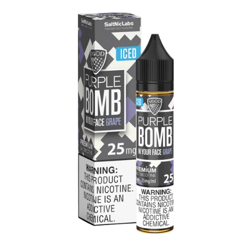 سالت ویگاد انگور یخ  VGOD BOMB PURPLE ICE