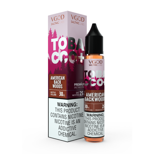 سالت ویگاد پلاس تنباکو دودی Vgod Tobacco Plus American Backwoods