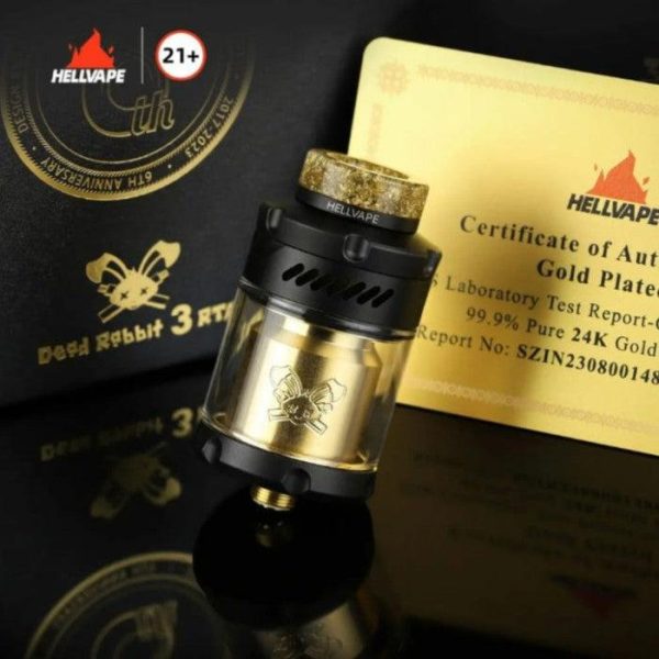 اتومایزر هل ویپ دد ربیت 3 آر تی ای نسخه سالگرد Hellvape Dead Rabbit 3 RTA 6th Anniversary Edition