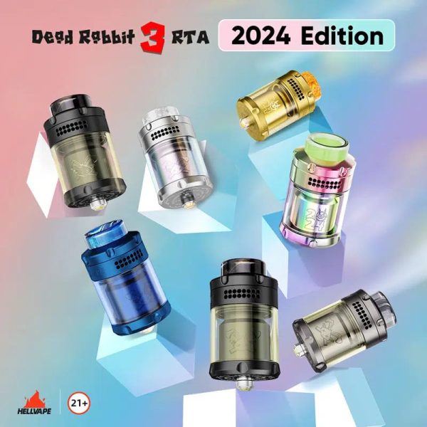 اتومایزر هل ویپ دد ربیت 3 آر تی ای نسخه 2024 Hellvape Dead Rabbit 3 RTA 2024 Edition