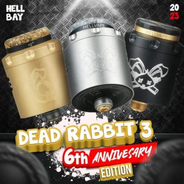 اتومایزر هل ویپ دد ربیت 3 آر دی ای  Hellvape Dead Rabbit 3 RDA 6th Anniversary Edition