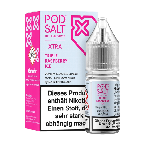 سالت پادسالت تمشک یخ   PODSALT NEXUS TRIPLE RASPBERRY ICE