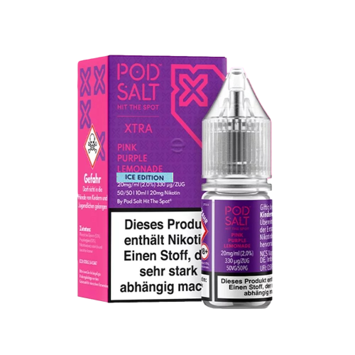 سالت پادسالت توت فرنگی لیموناد یخ PODSALT NEXUS PINK PURPLE LEMONADE ICE